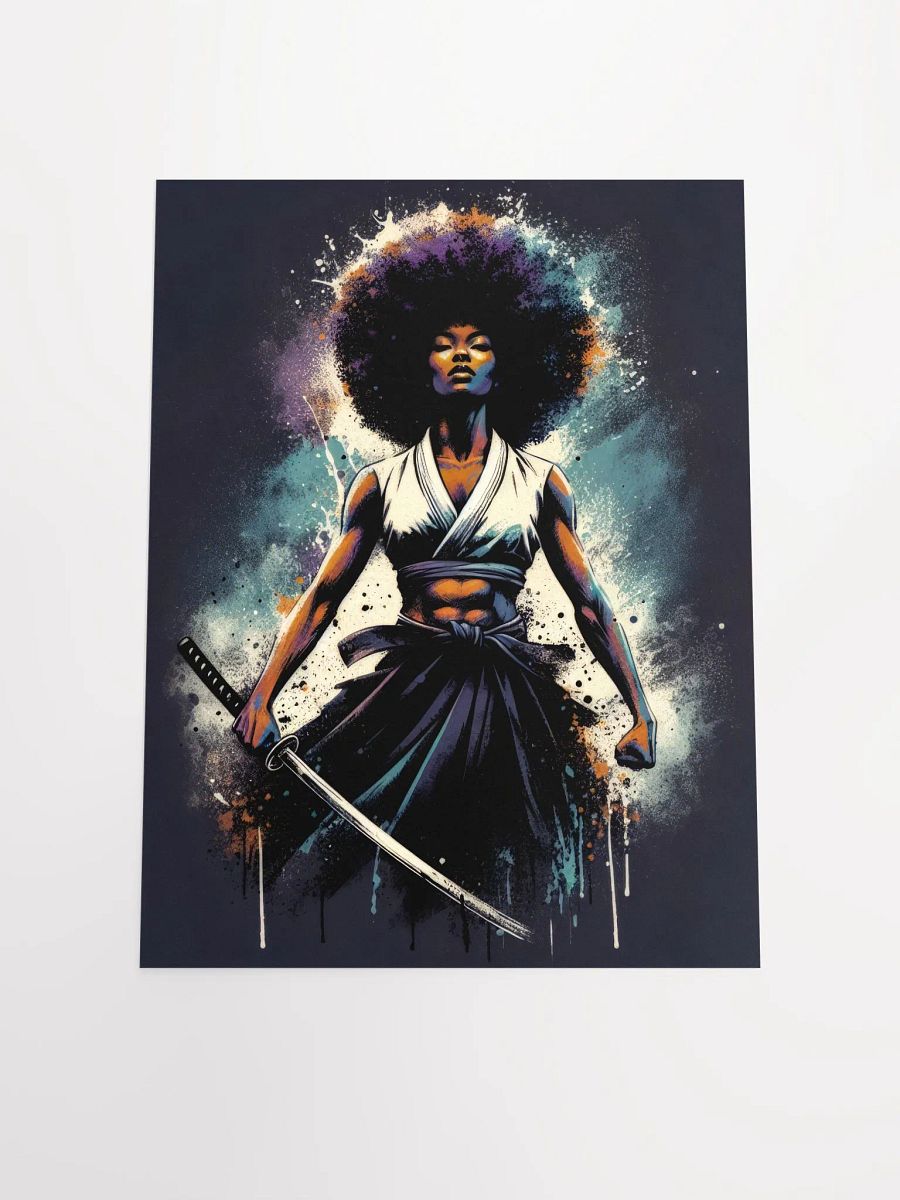 Afro Samurai Girl Art Poster Print product image (4)