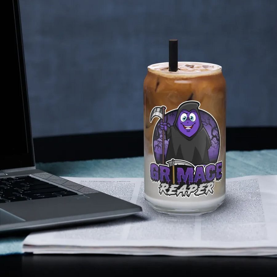The Grimace Reaper Glass Cup product image (33)