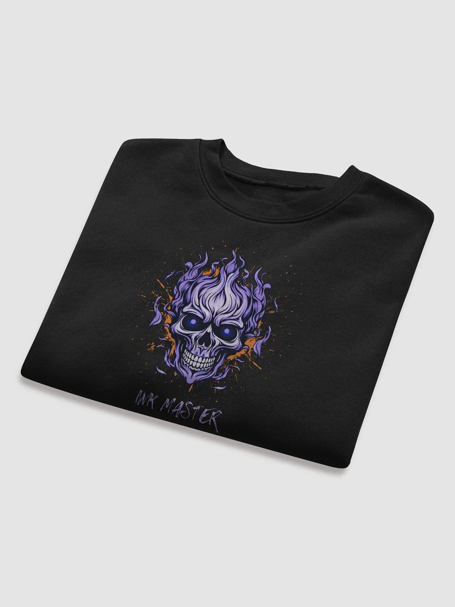 "Ink Master" Fiery Skull Cropped Sweater product image (8)