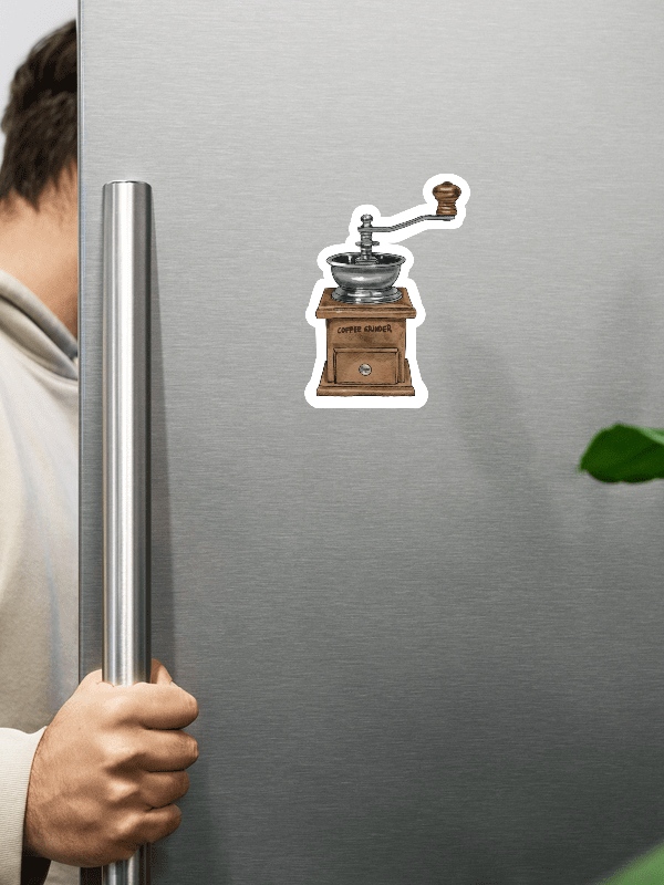 Magnet Retro Coffee Grinder product image (3)