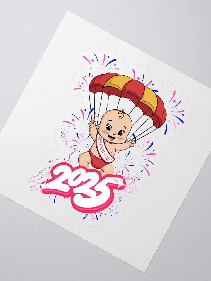 Gliding In 2025 In Style - Baby New Year Sticker product image (2)