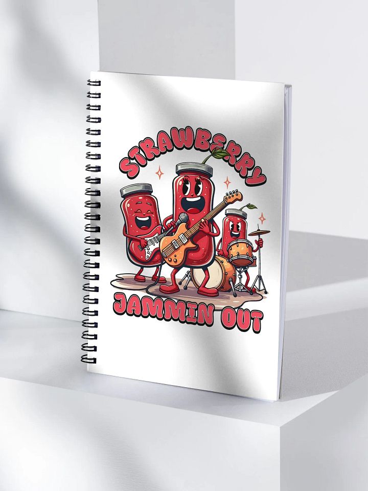Strawberry Jammin Out Jars Spiral Notebook product image (1)