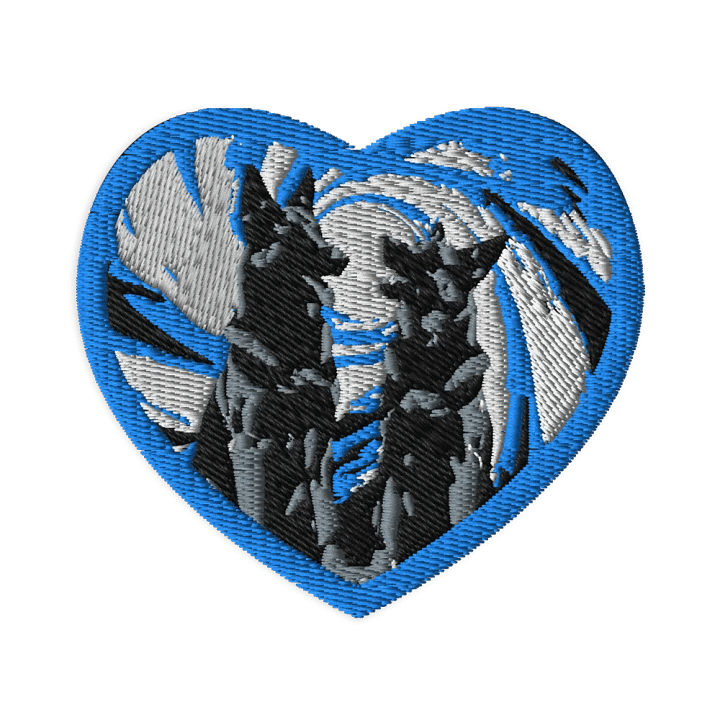 Vortex Heart German Shepherds Embroidered Patches product image (1)