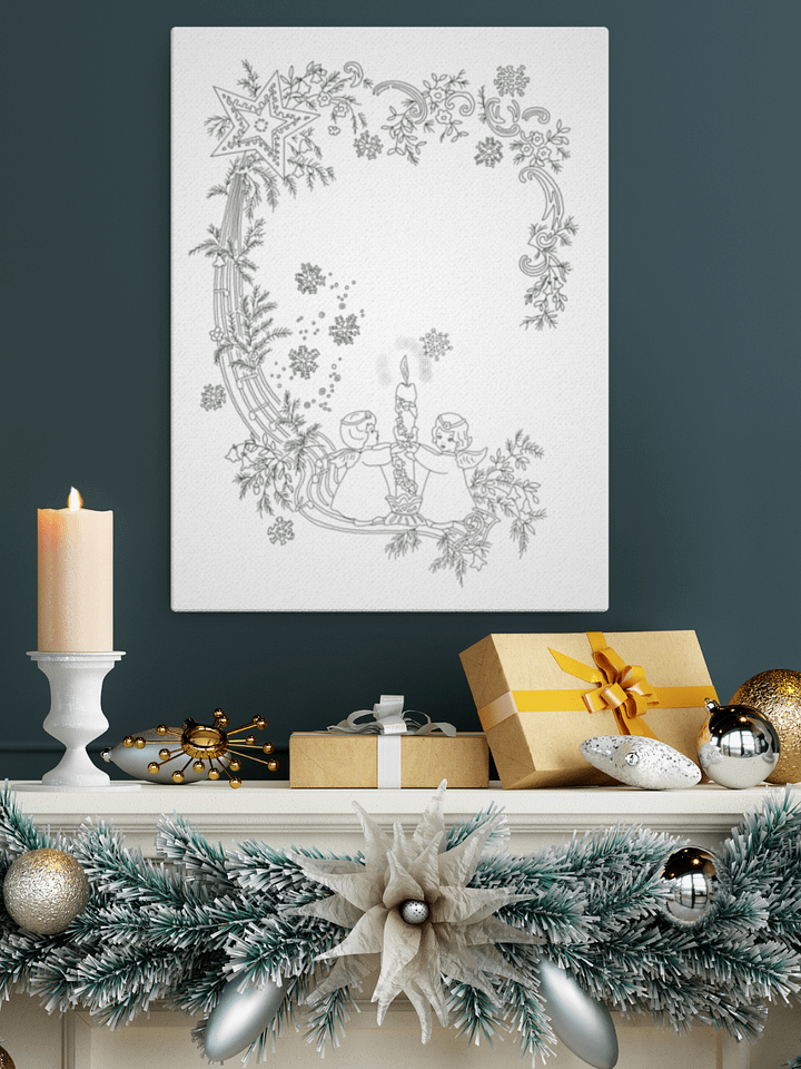 Color-Your-Own Christmas Angel on Canvas product image (1)