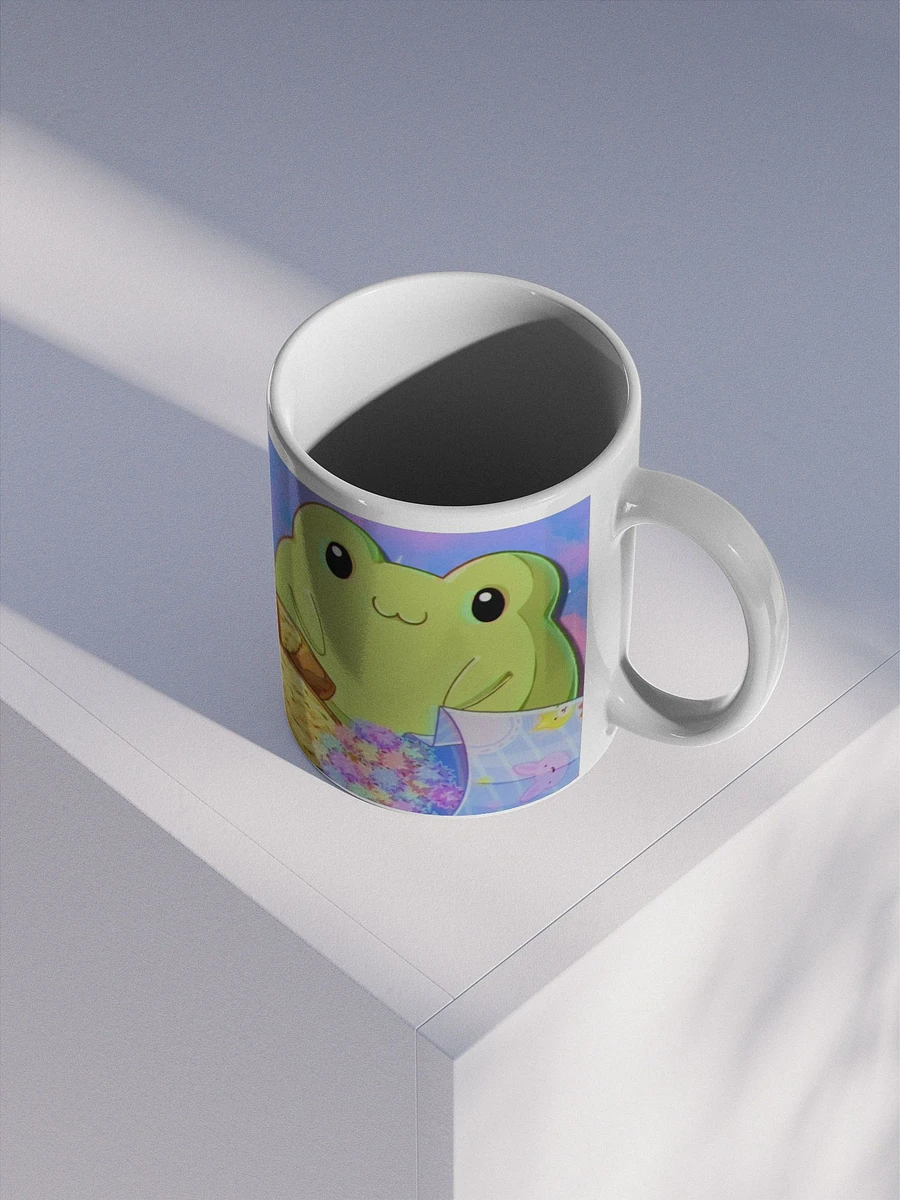 Holly's Froggy Friend White Glossy Mug product image (4)