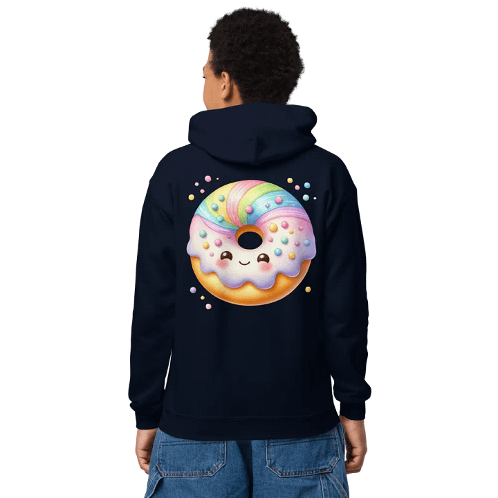 Cheerful Doughnut Kids Hoodie product image (1)