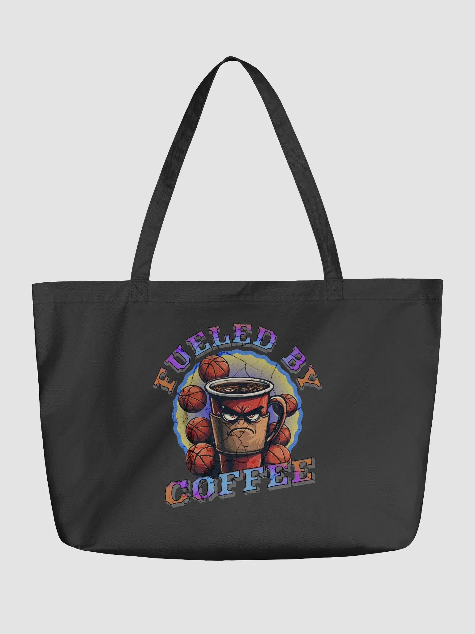Fueled By Coffee Basketball Tote Bag product image (2)