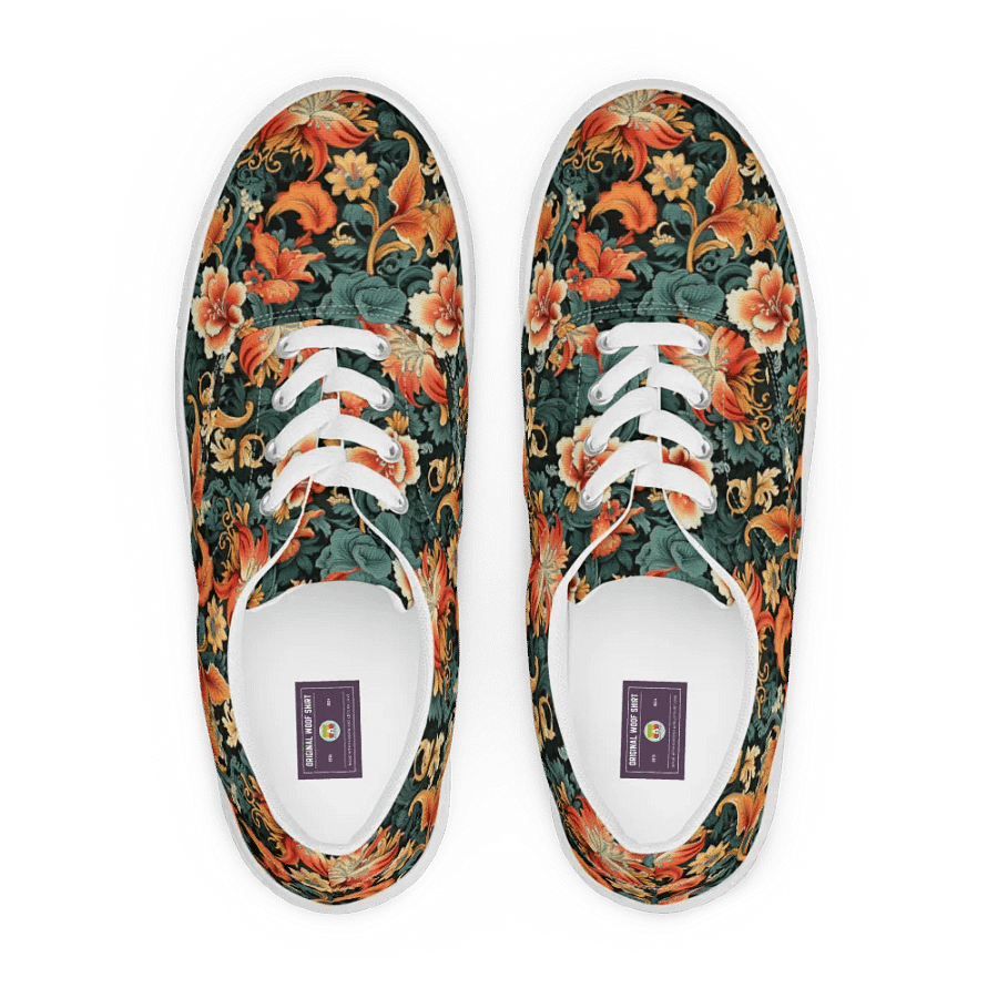 Sunset Flowers | Women's Lace-Up Canvas Shoes product image (1)