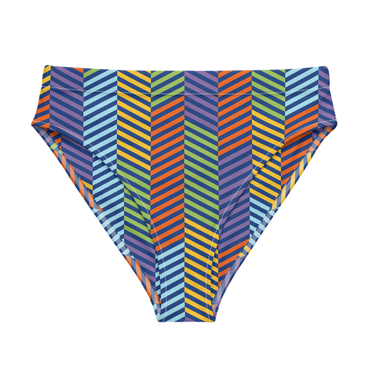 Sustainable Chic: Chevron Herringbone Bikini Bottom product image (1)