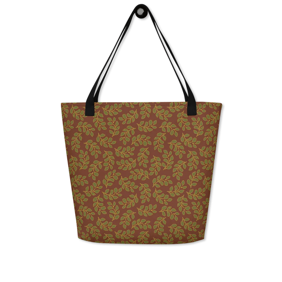 “Scattered Leaves Adrift” Large Tote Bag product image (1)