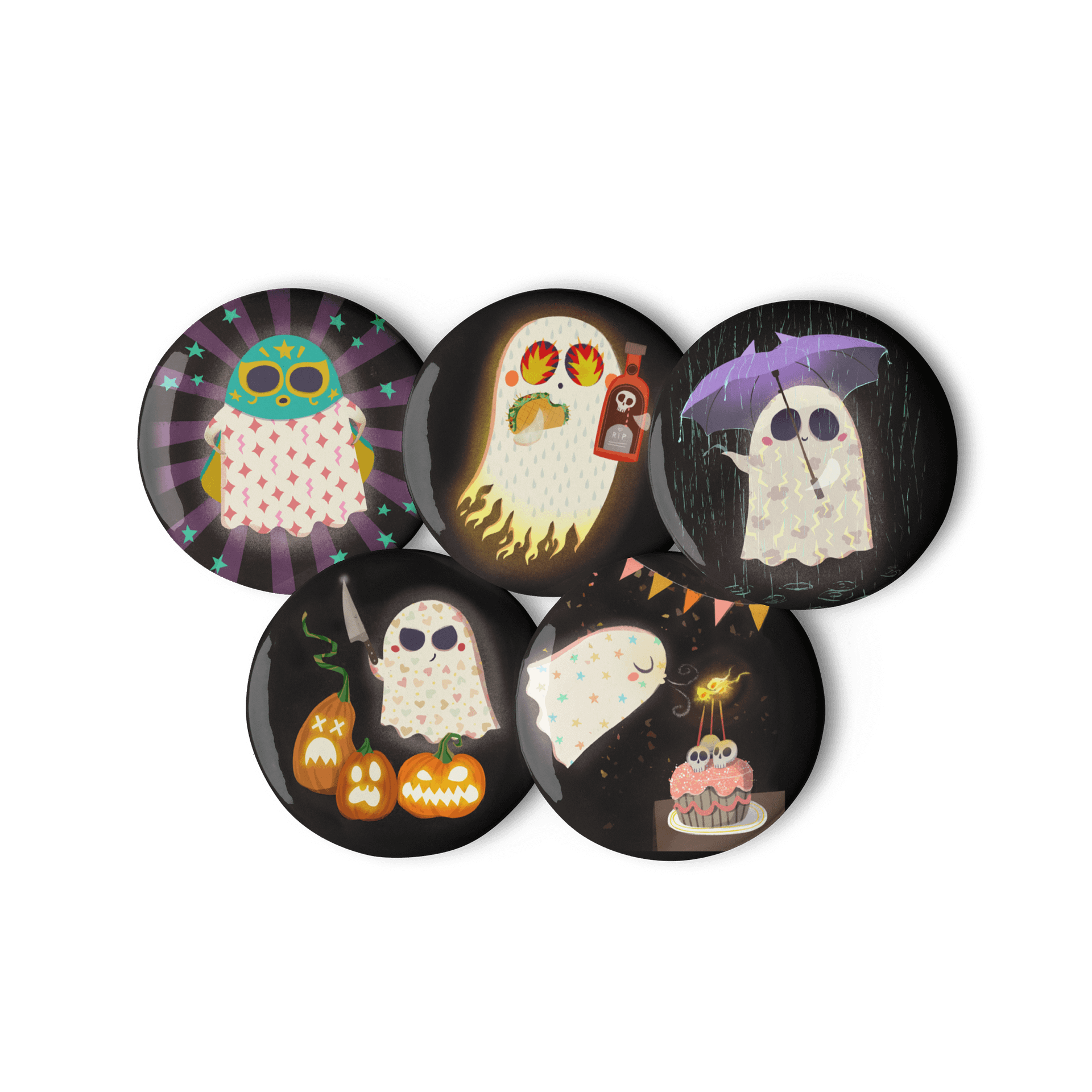 Little Ghost Pin Set #2 product image (1)