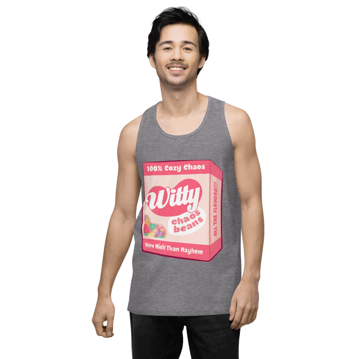 Witty Chaos Bean Tank Top product image (45)