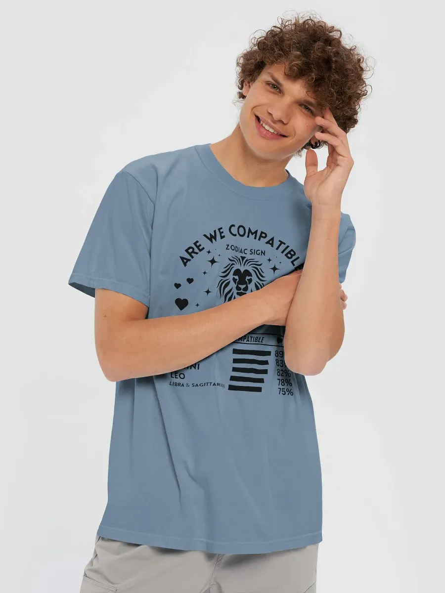 Leo Zodiac Sign Romantic Compatibility T-Shirt - Light Comfort Colors 1717 product image (46)