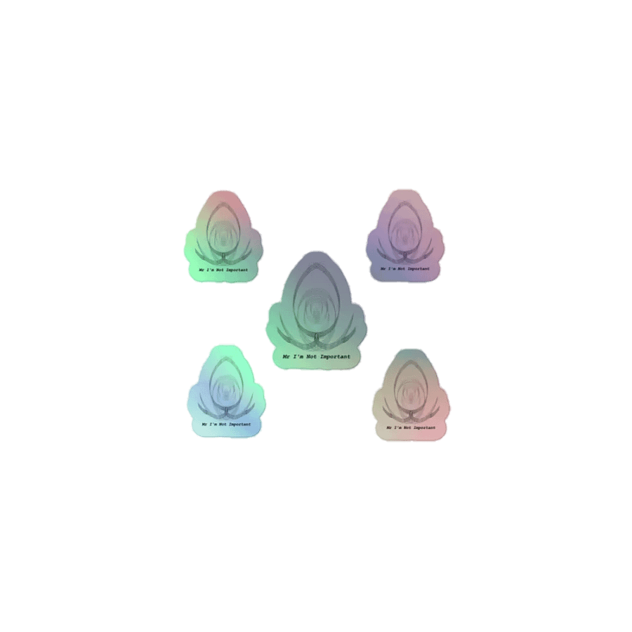Kiss-Cut Holographic Sticker Sheet - Mr I'm Not Important product image (1)