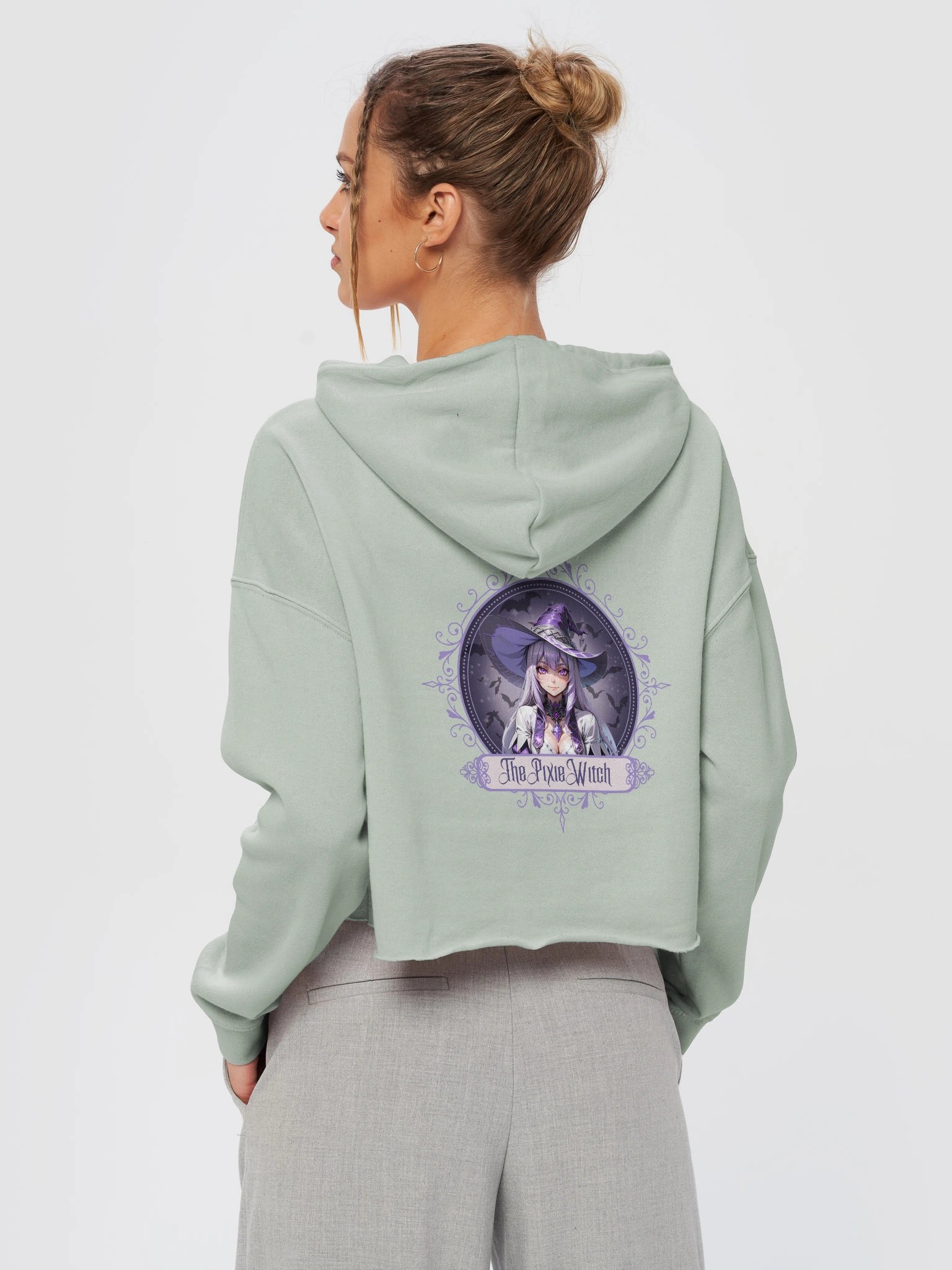 Mystical Pixie Witch Cropped Hoodie product image (4)