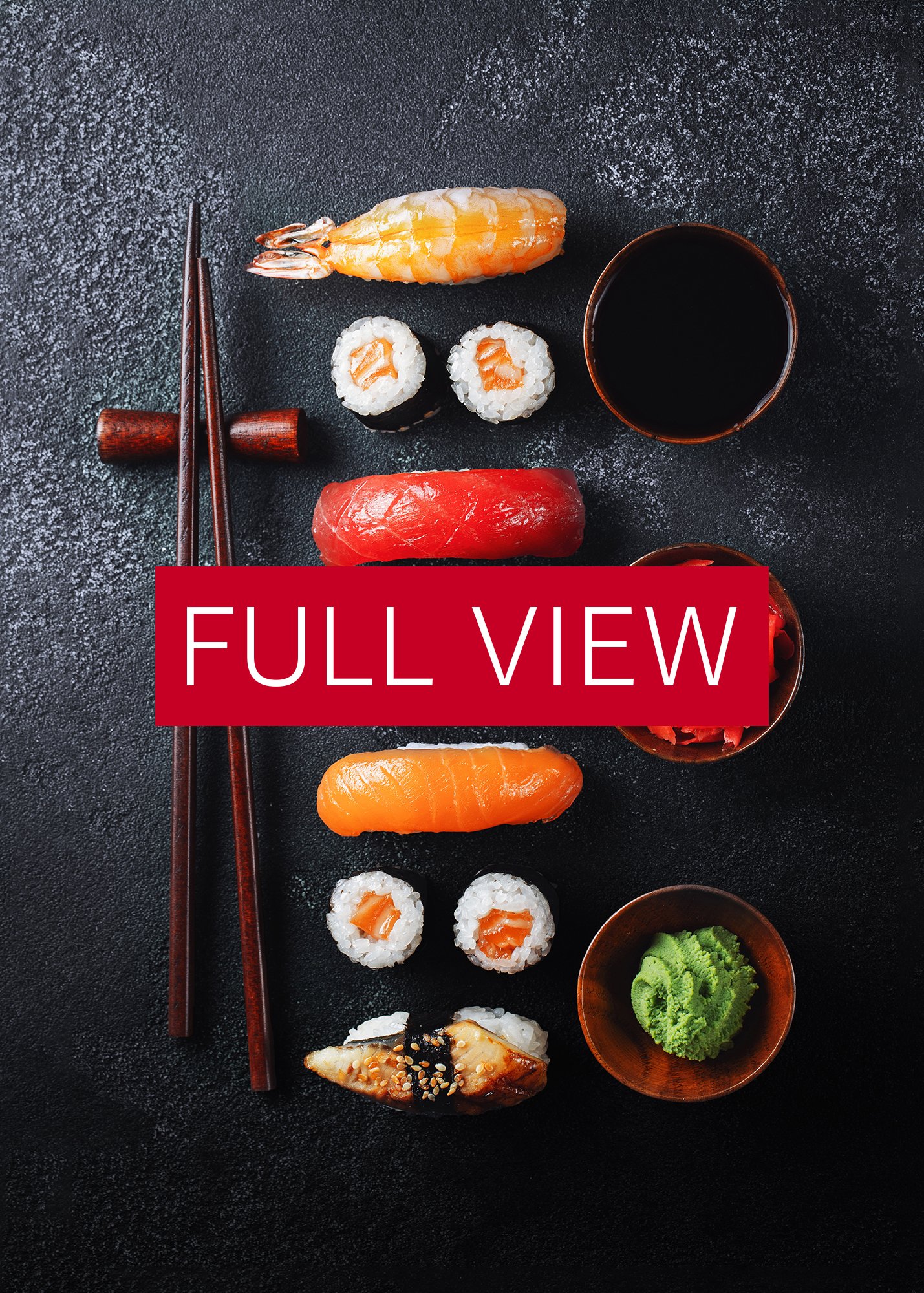 Sushi (Japan, Japanese cuisine) — Food kitchen poster/blackboard, kitchen decor, kitchen wall art, aesthetic poster, minimalist poster product image (3)