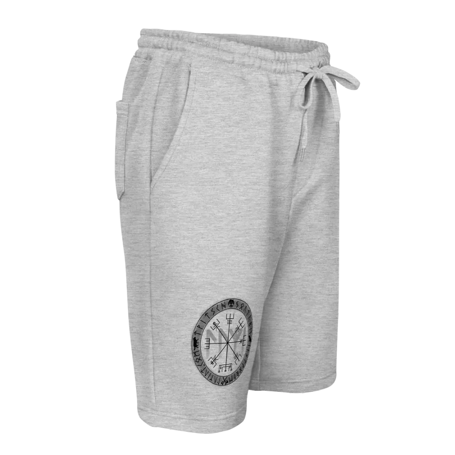 Nordische Runen | Schwarzer Vegvísir | Fleece Shorts product image (10)
