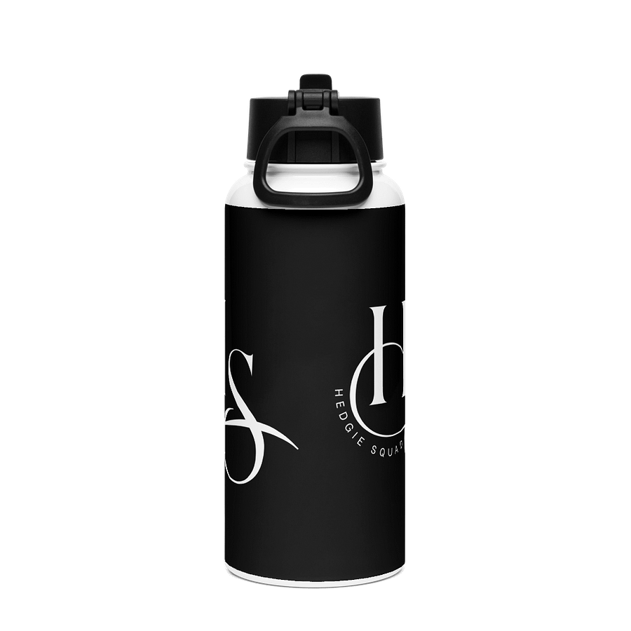 Hedgie Squad black steel water bottle product image (4)