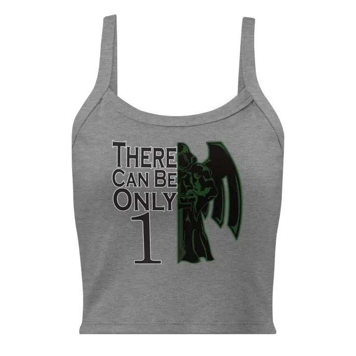 Highlander Roll1 Green Ribbed Tank Top product image (3)