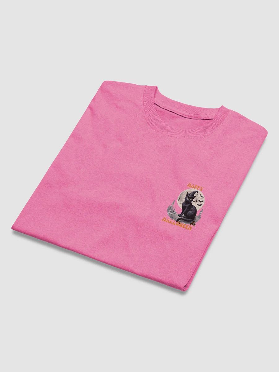"Spooky Cat Halloween Tee – Cute & Creepy Black Cat T-Shirt, Perfect for Halloween!" product image (6)