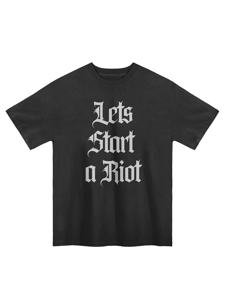 Let's Start a Riot Faded Oversized T shirt product image (1)