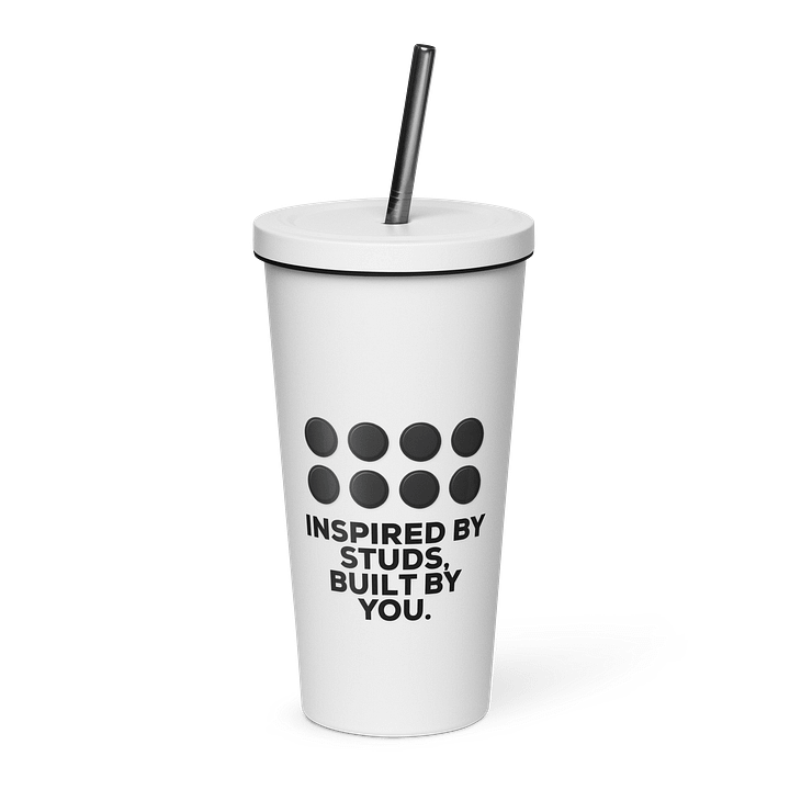Inspired by Studs Insulated Cup w/ Straw product image (1)