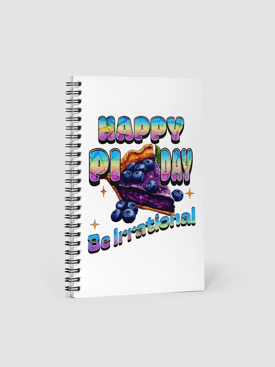 Happy Pi Day Be Irrational Rainbow Delight Spiral Notebook product image (2)