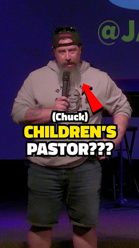 I'm roasting every pastor I meet at these church shows 💀 (Chuck was incredibly kind and a great kid's pastor by the way!!!) 
...