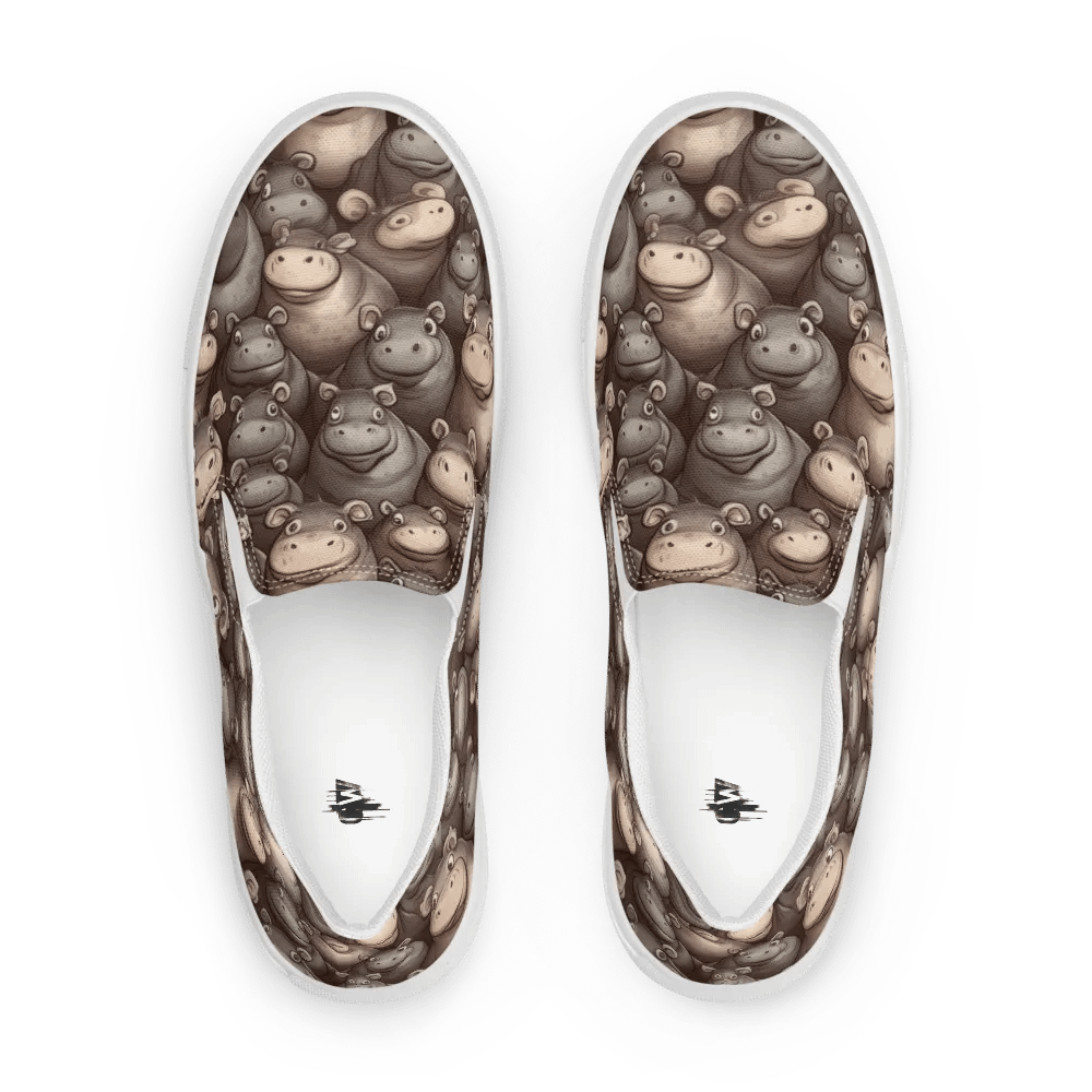 Women's Slip-On Hippo Canvas Shoe product image (2)