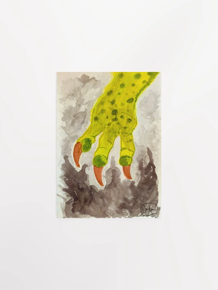 Dinosaur in the Darkness Watercolour Print product image (1)