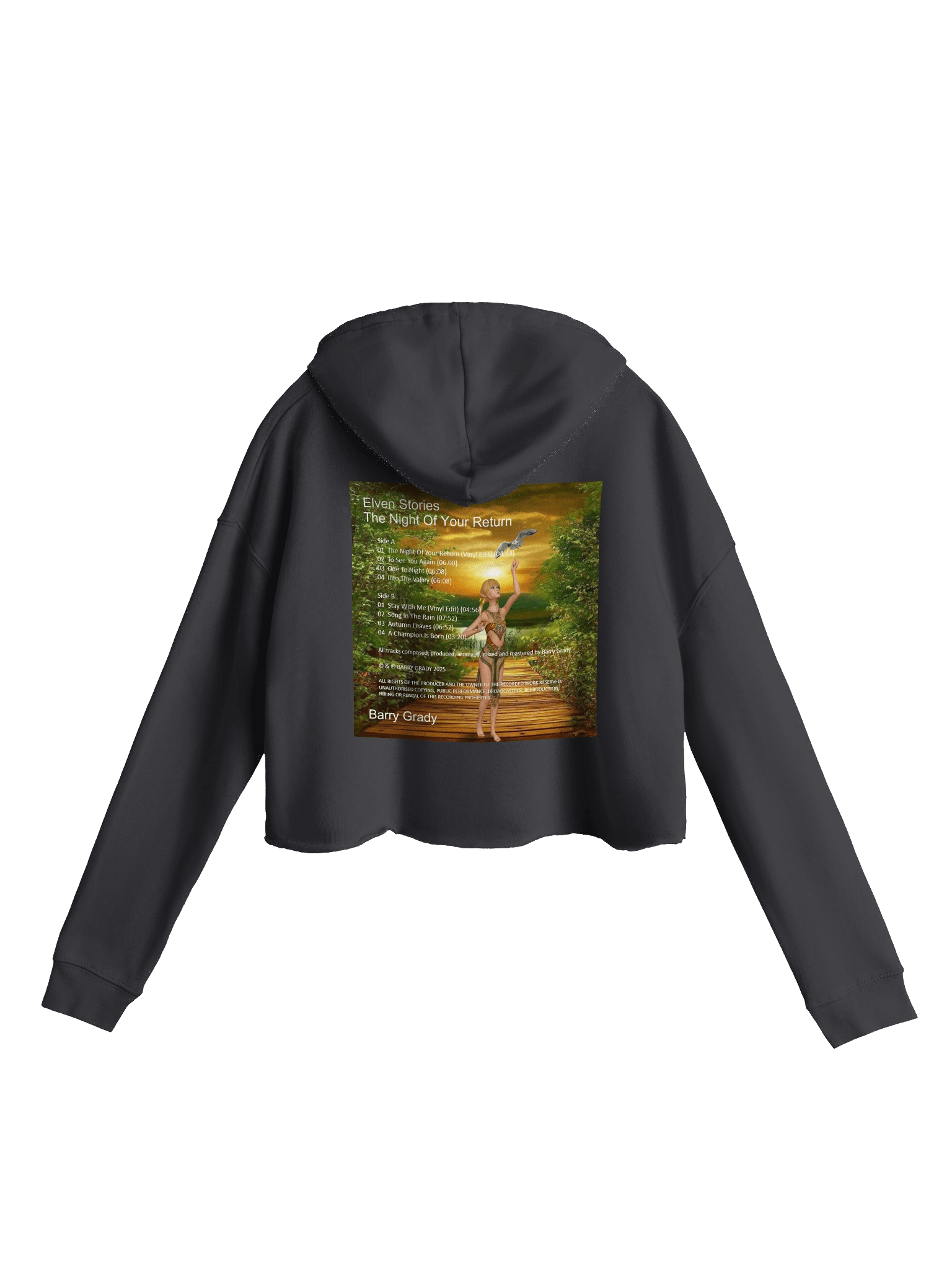 'Elven Stories - The Night Of Your Return' Women's Cropped Hoodie product image (8)