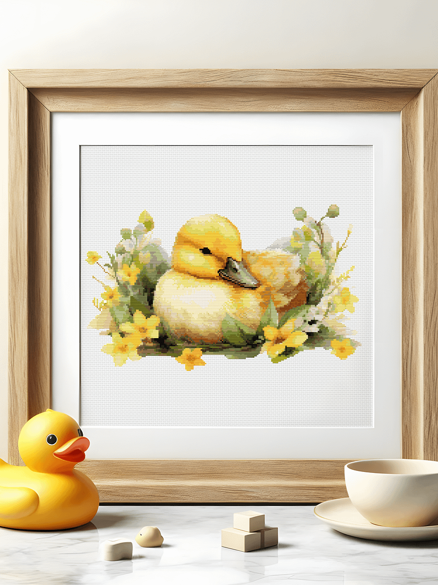 Sunny Duck Cross Stitch Pattern product image (3)