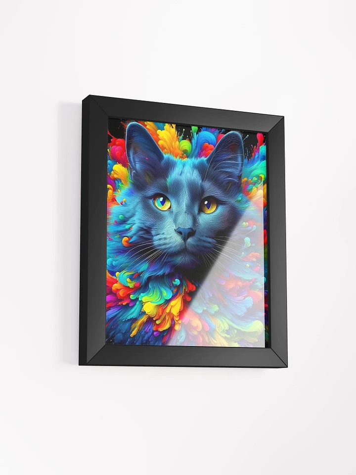 Framed High-Quality Matte Poster (in): Russian Blue product image (24)