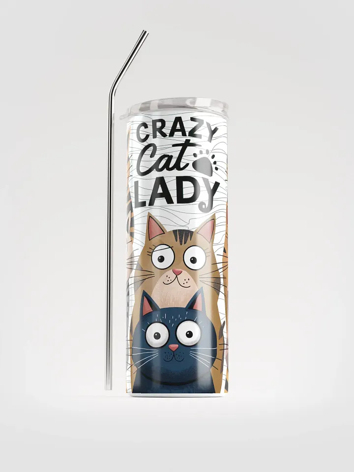 Crazy Cat Lady Stainless Steel Tumbler product image (1)