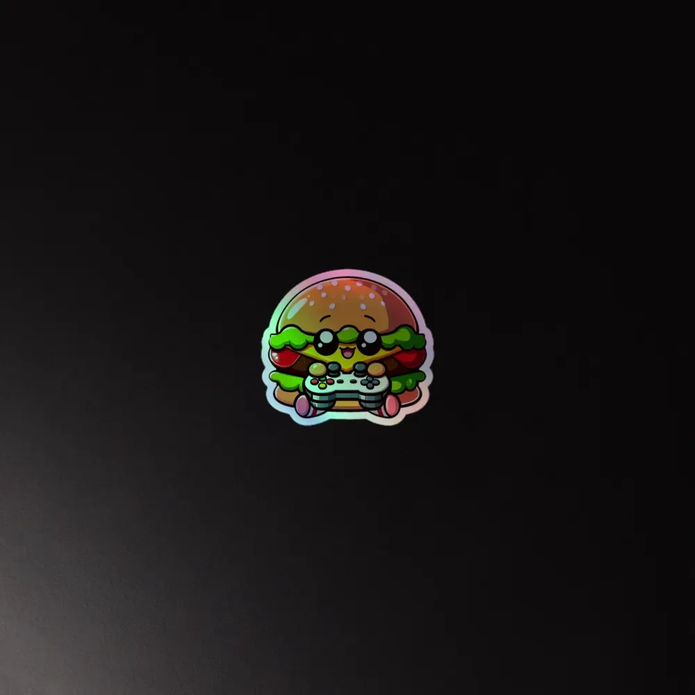 Gamer Burger Holographic Sticker Sheet product image (4)