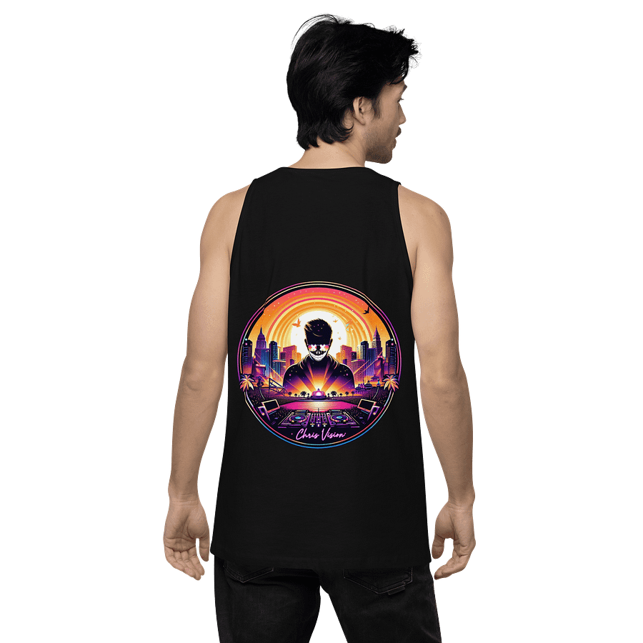 Sunset Spin DJ Men's Tank Top product image (13)