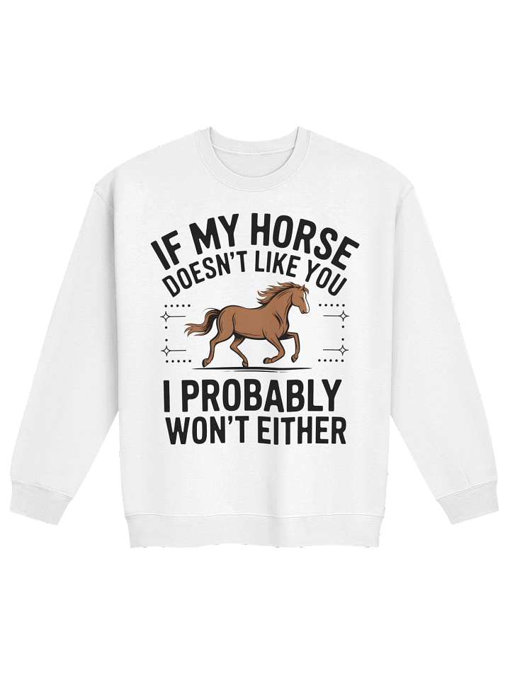 Horse Approval Required Crewneck - Equestrian Truth Teller product image (3)