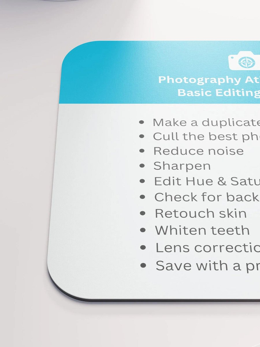 Basic Editing Checklist Mousepad product image (6)