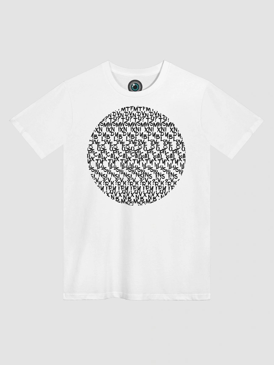 I LOVE OPTICAL ILLUSIONS T-SHIRT UNISEX BLACK TEXT product image (1)