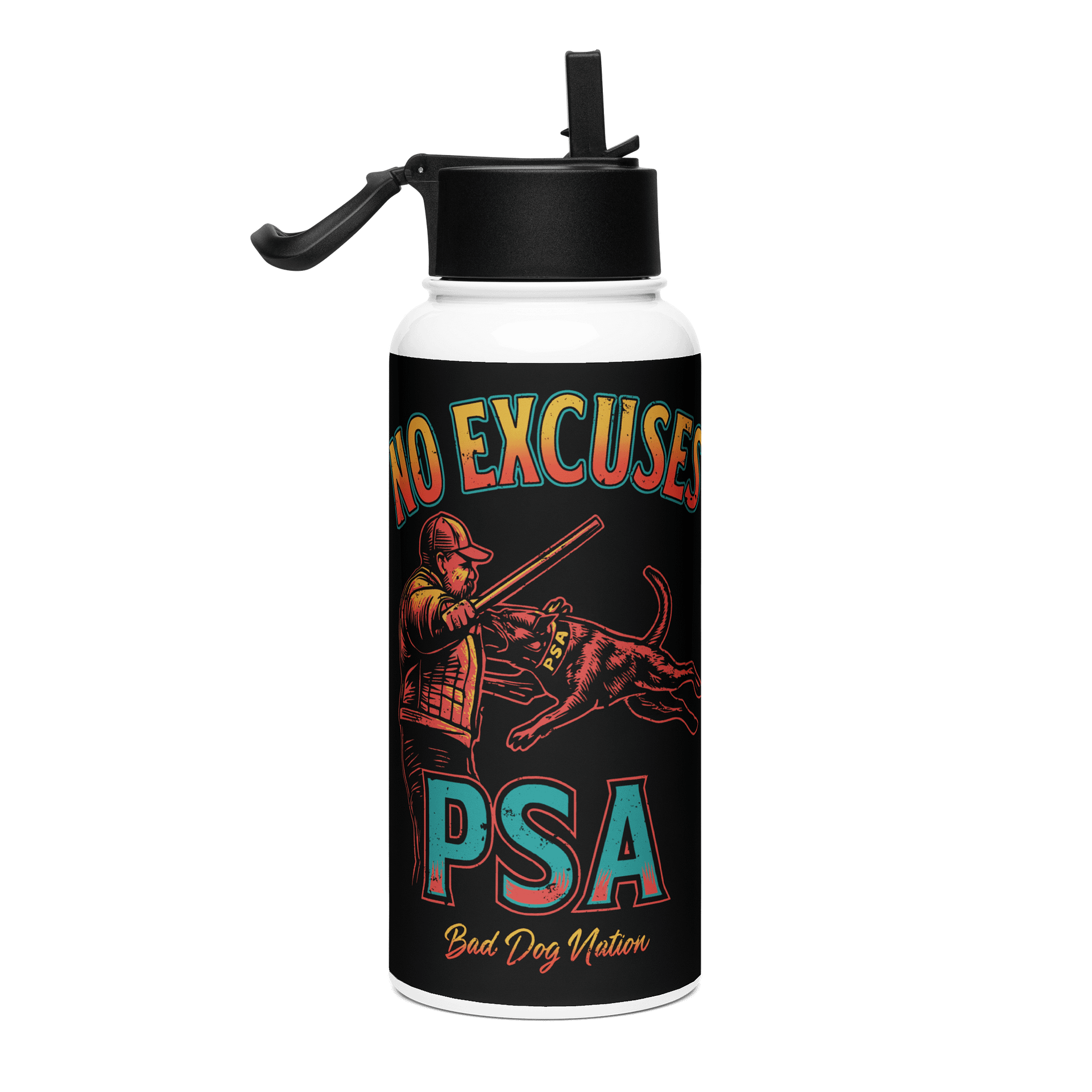 PSA No Excuses - Stainless Steel Straw Bottle product image (1)
