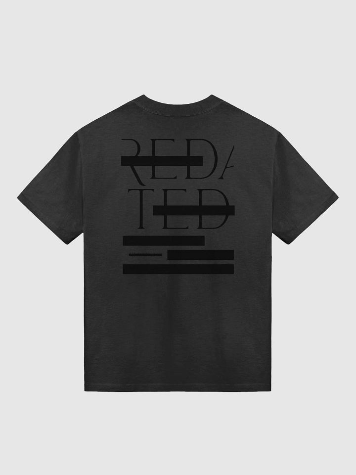 [REDACTED] T Shirt Black on Black product image (1)