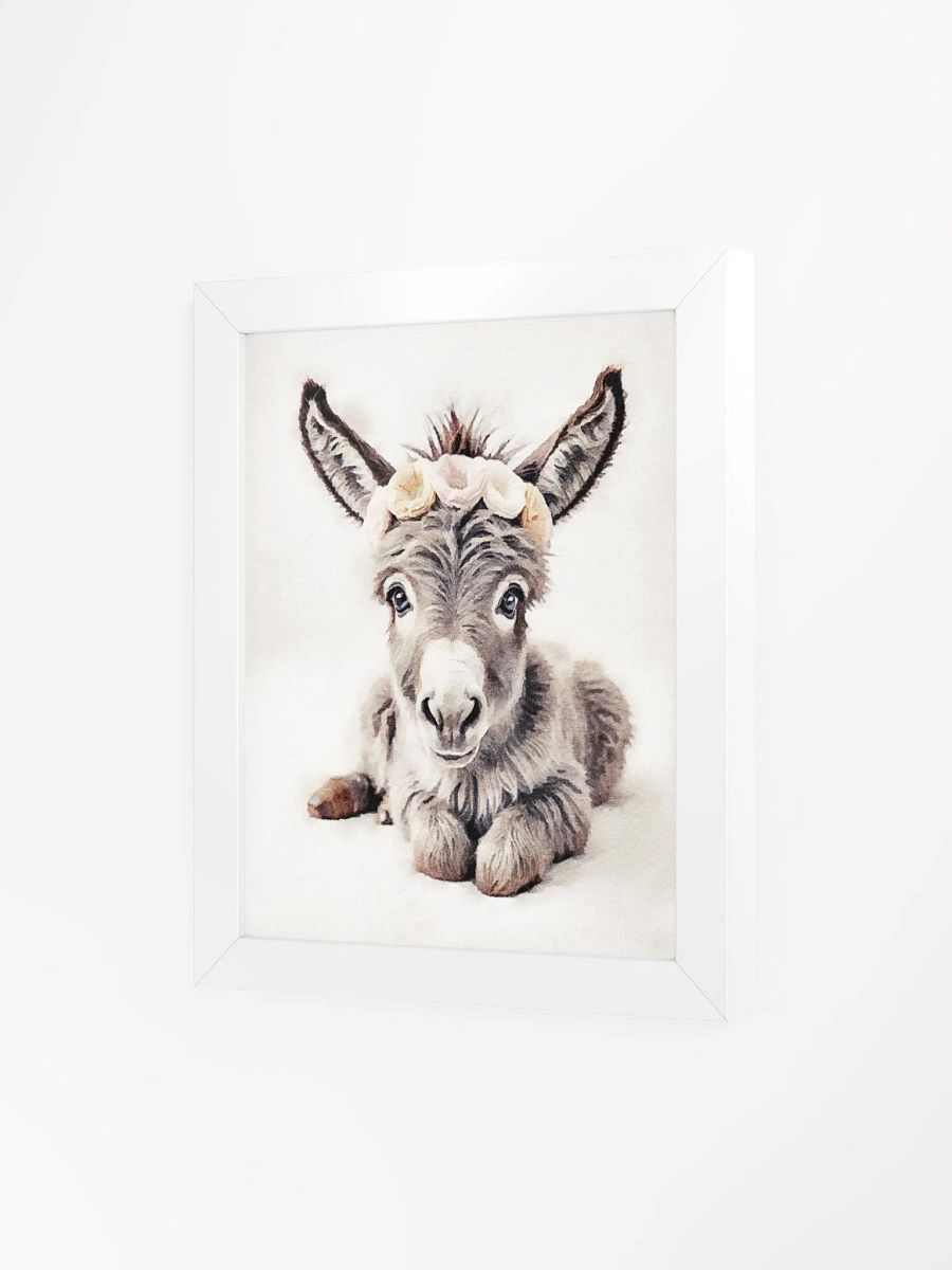 Floral Crowned Donkey Framed Poster product image (102)