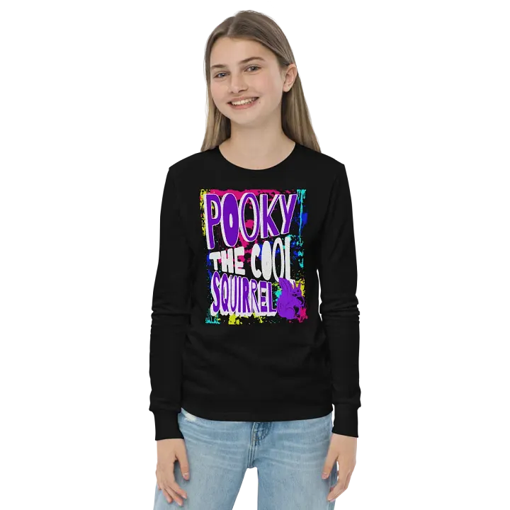 Pooky's Graffiti Squirrel Long Sleeve Tee product image (2)