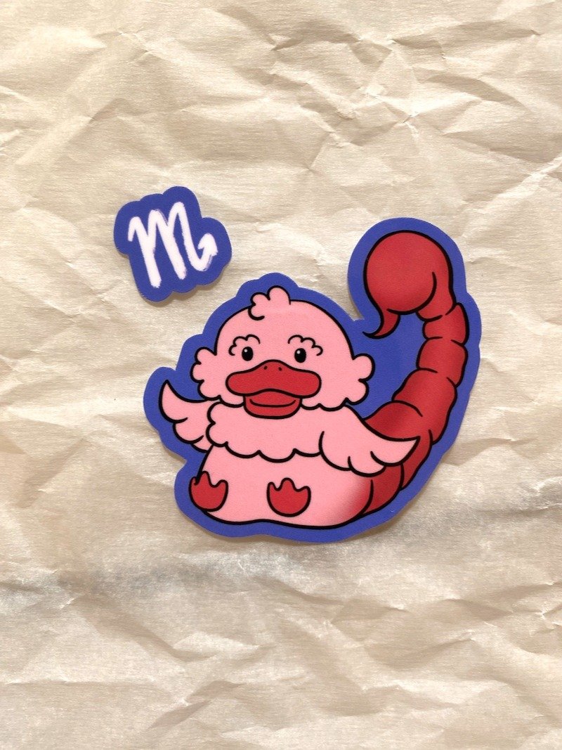 Scorpio Duck Sticker product image (2)
