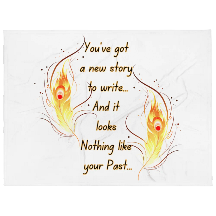 Flame Feather Story Throw Blanket product image (1)