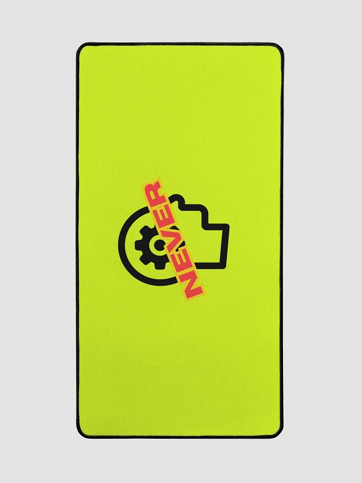 Bold 'NEVER' Desk Mat product image (2)
