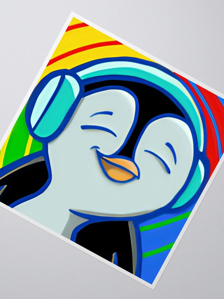 Jamming Penguin Vinyl Stickers product image (2)