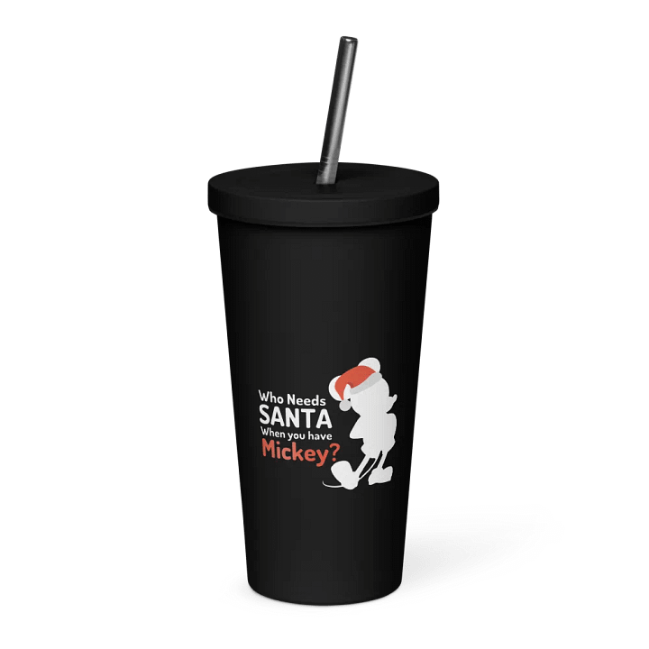 Mickey Mouse Santa Insulated Tumbler with Straw product image (1)