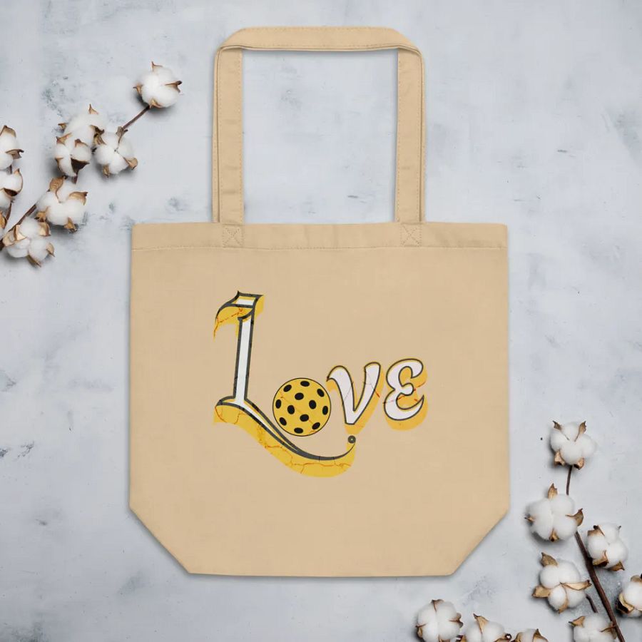 Love Pickleball Inspired Eco Tote Bag product image (3)
