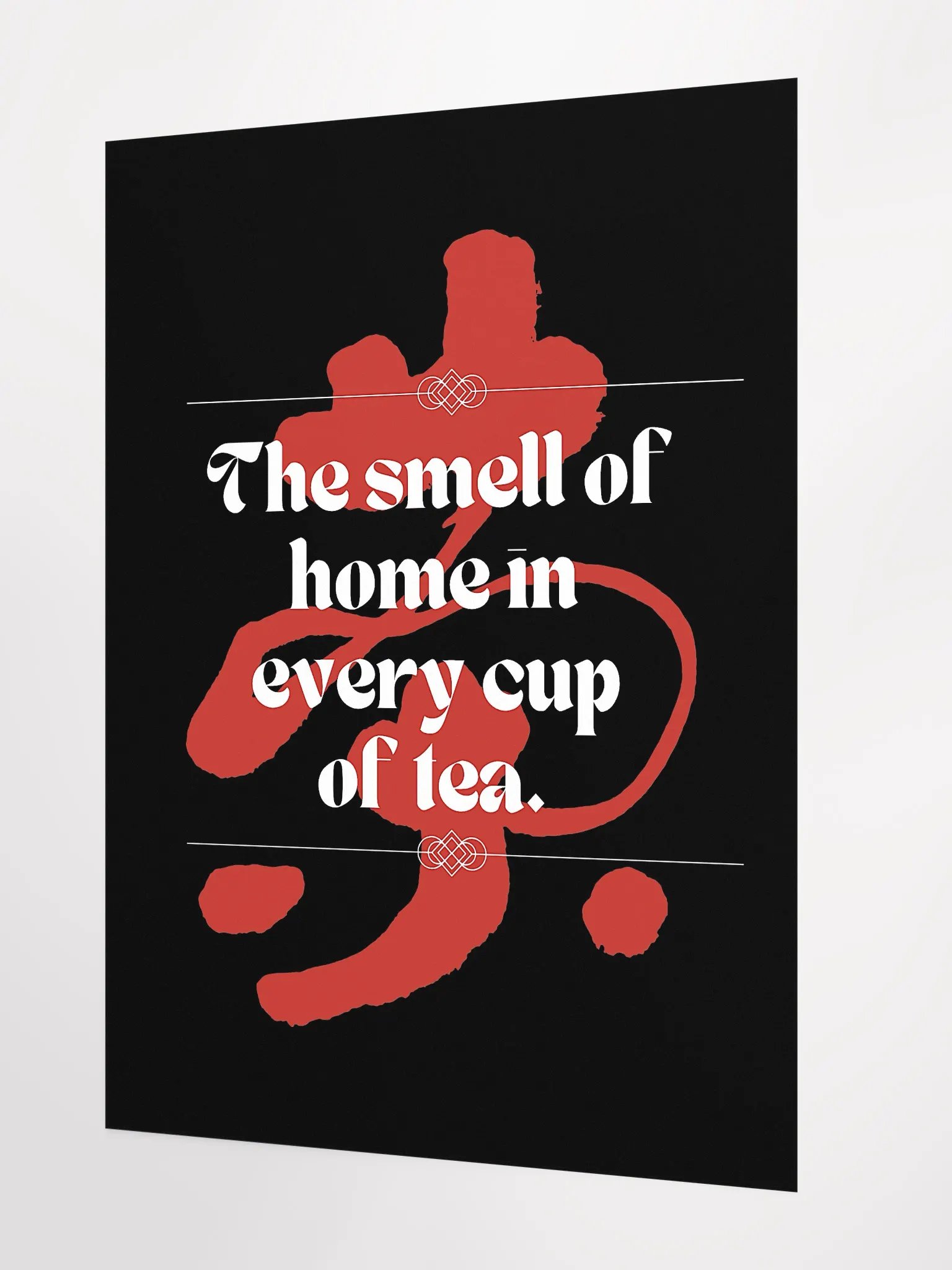 Tea Calligraphy Typography Art Poster product image (2)